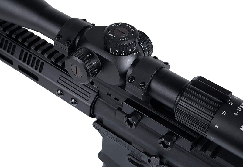 Monstrum Offset Adjustable Spacing Extended Scope Mount with Picatinny Base | 1 inch Diameter