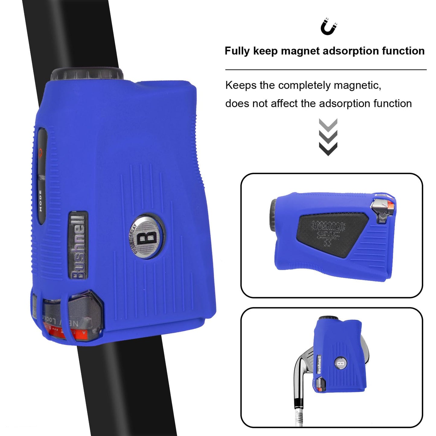 JAWEGOLF Silicone Case Compatible with Bushnell Pro X3/X3+ Golf Rangefinder (Blue)