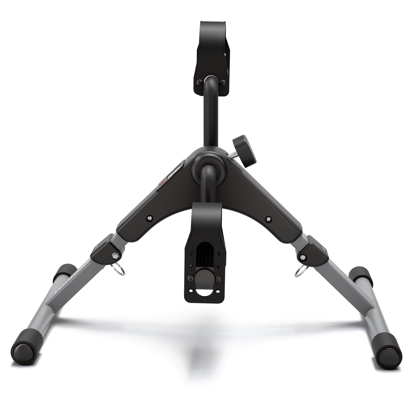 Pedal Exerciser Desk Exercise Bike Leg and Arm Exercise Bike with LCD Monitor Foldable and Porable (Black/Grey)