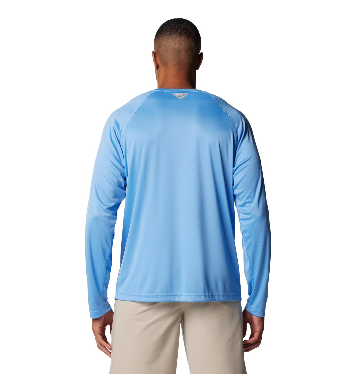 Columbia Men's PFG Terminal Tackle Long Sleeve Fishing Shirt, White Cap/White Logo, 5X Tall