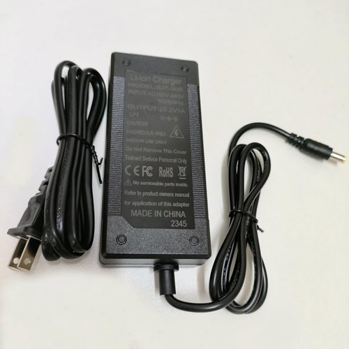 [Verified Fit] 25.2V 1A 0.8A Segway Ninebot Zing Scooter Charger 5.5mm Plug, for Zing E8 E10 E12/ C8 C9 C10 C20(NOT for A6) 25.2 Volt 1000mA 21.6V Lithium Battery Charger