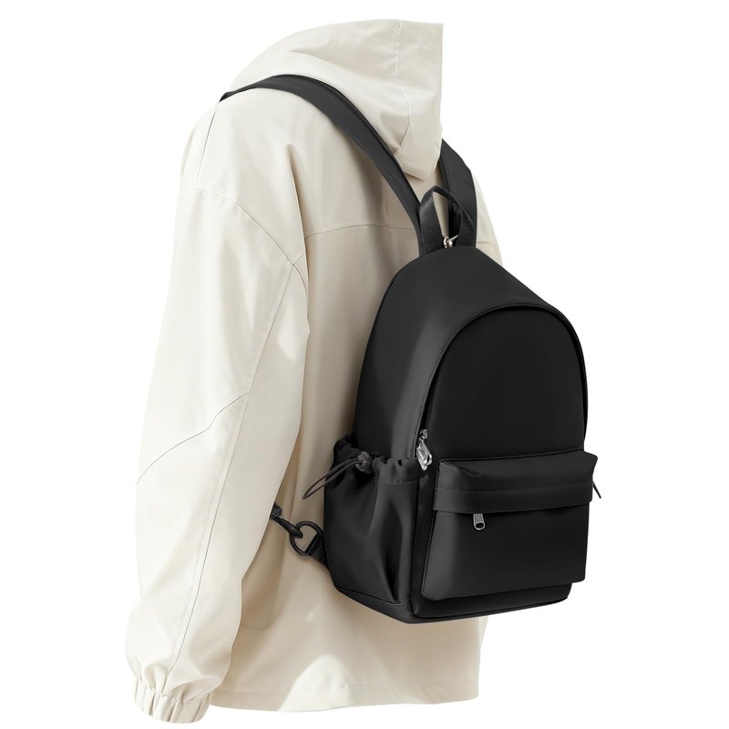SEAFEW Small Black Sling Crossbody Bag for Men Women, Shoulder Daypack Mini Anti-Theft Cross Body Motorcycle Chest Bags, Small One Strap Fanny Back Pack for Casual Travel Hiking Sport Gym