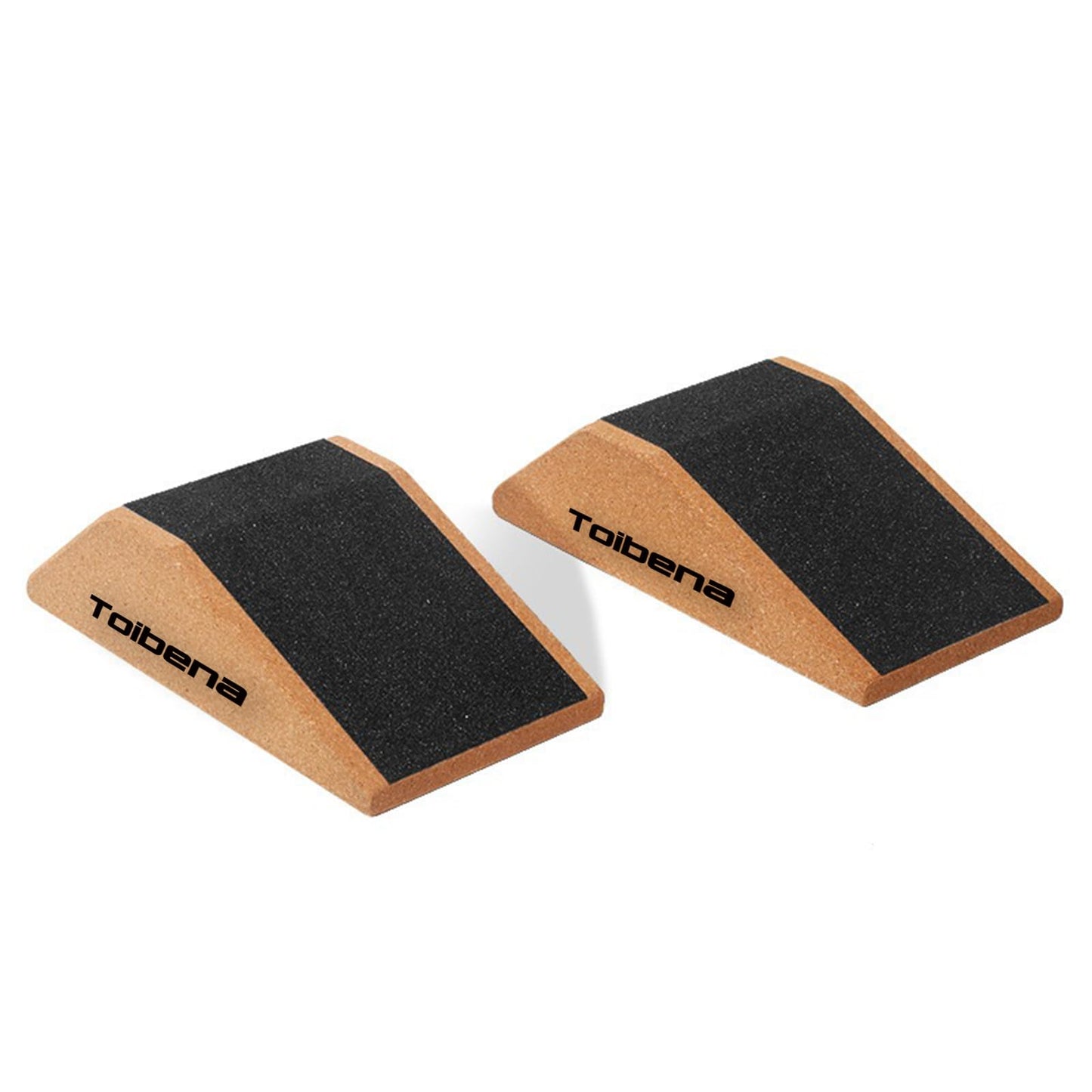 Squat Wedge Blocks Stretching blocks,Non-Slip Surface with Beveled Edges for Core Exercises,Natural Eco-Friendly/squats& weightlifting&yoga,Travel Friendly (9 * 5 * 2.6"Block*2)