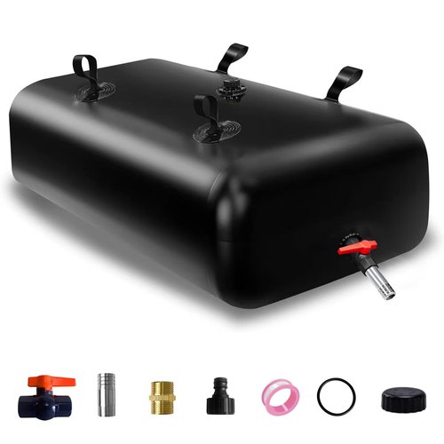 240 L/63.4 gal Water Bladder Storage Containers, Foldable Portable Water Tank Large Capacity Soft Water Bag, Drought Resistance, Fire Prevention, Emergency Water