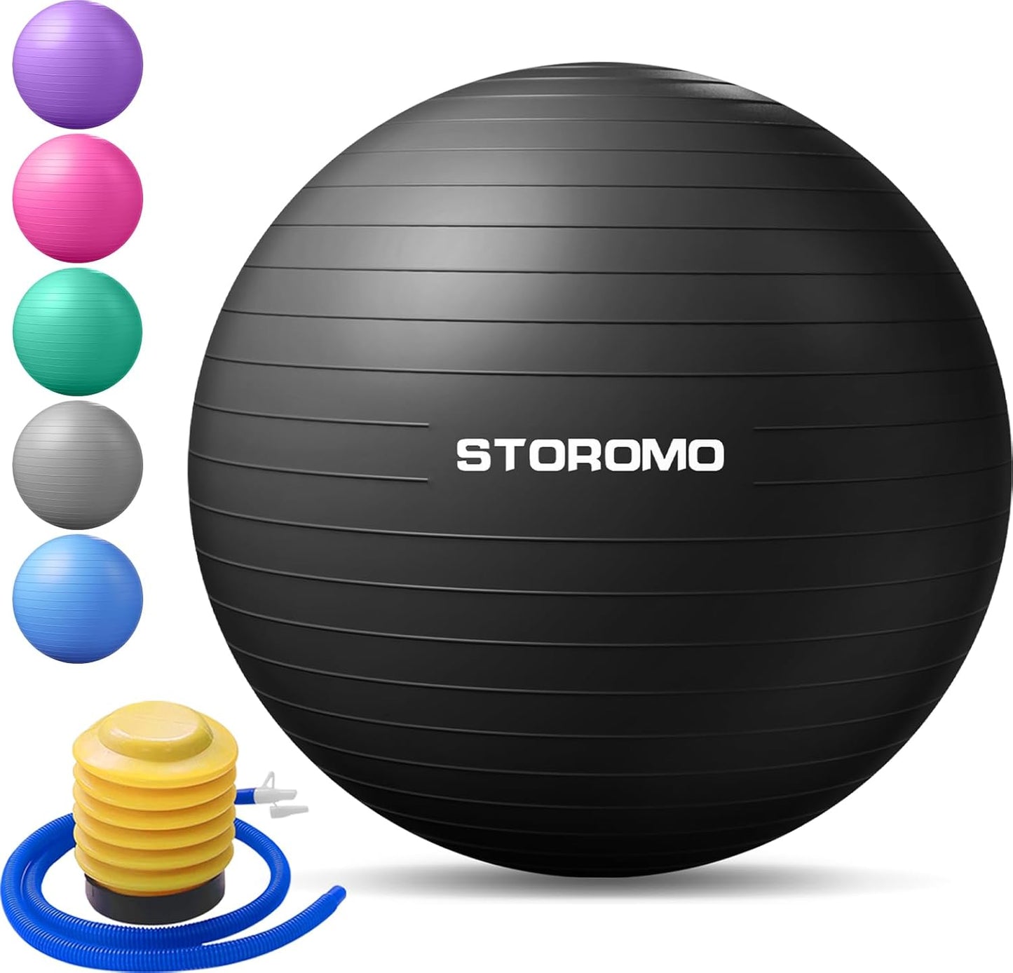 Skiennix Anti-Burst Pregnancy Exercise Ball - Eco-Friendly Stability Ball for Yoga & Labor Support | Includes Pump (45cm-95cm)