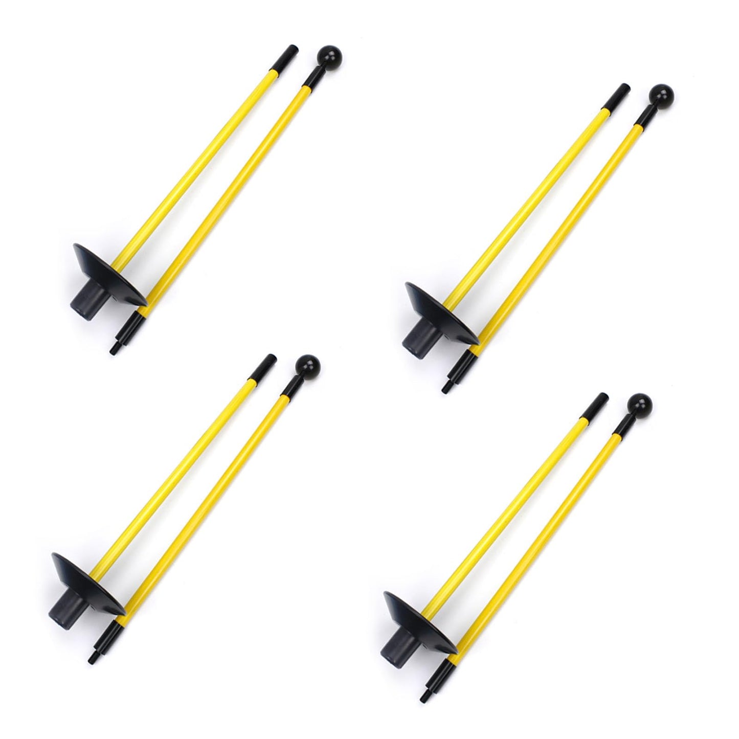 Crestgolf 4PCS Golf Flagstick - Portable Design, Practice Putting Green Flag Stick for Yard - Golf Pole Pin Flagpole