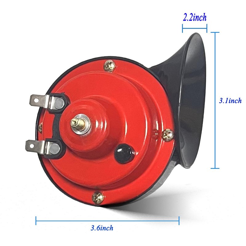 Universal Golf Cart 12 Volt Horn Kit for Club Car, EZGO, Yamaha UTV,ATV, Boat ctc, with Bracket and Floor Mount Button