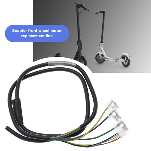 eMagTech Scooter Front Wheel Motor Cable Replacement Compatible with Xiaomi M365/Pro Rubber Scooter Motor Wire Engine Motor Wire 85cm