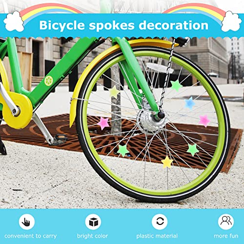 Luminous Bike Spoke Beads - 36PCS Star Clip Decorations