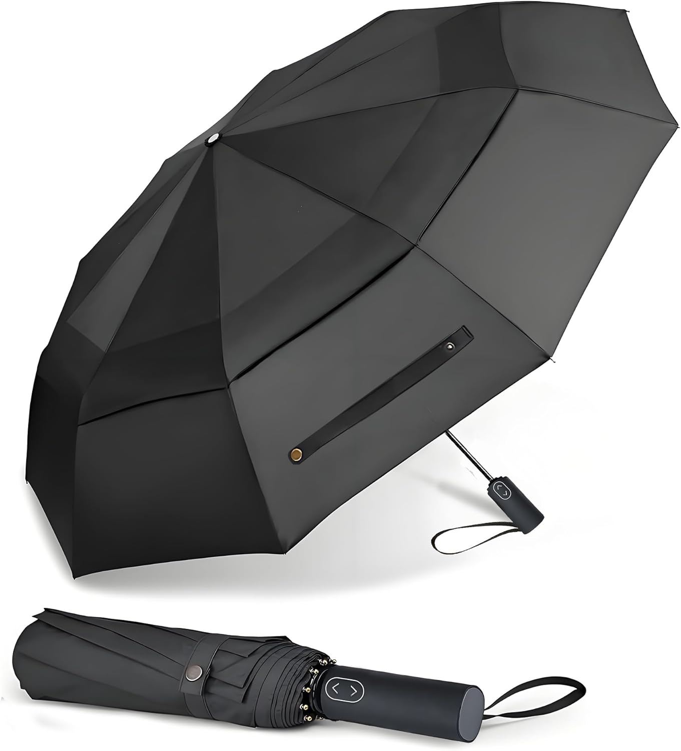 MRTLLOA Large Folding Golf Umbrella - Oversized Double Canopy, Windproof Design | 49/54/62 Inch