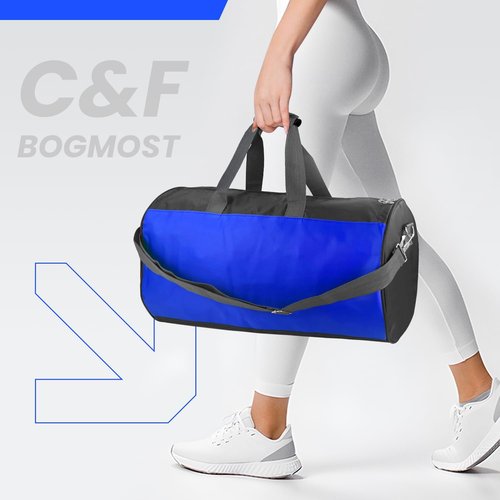 C&F BOGMOST Travel Duffel Bag - Large Foldable Waterproof Gym Bag for Men & Women | Lightweight Oxford Cloth - Blue