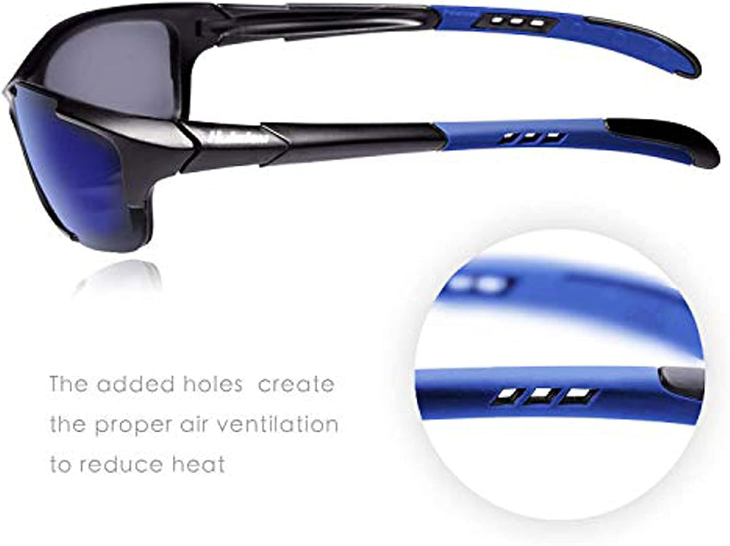 S1 Sport Polarized Sunglasses - Ultimate UV Protection for Men & Women | Ideal for Running & Golf