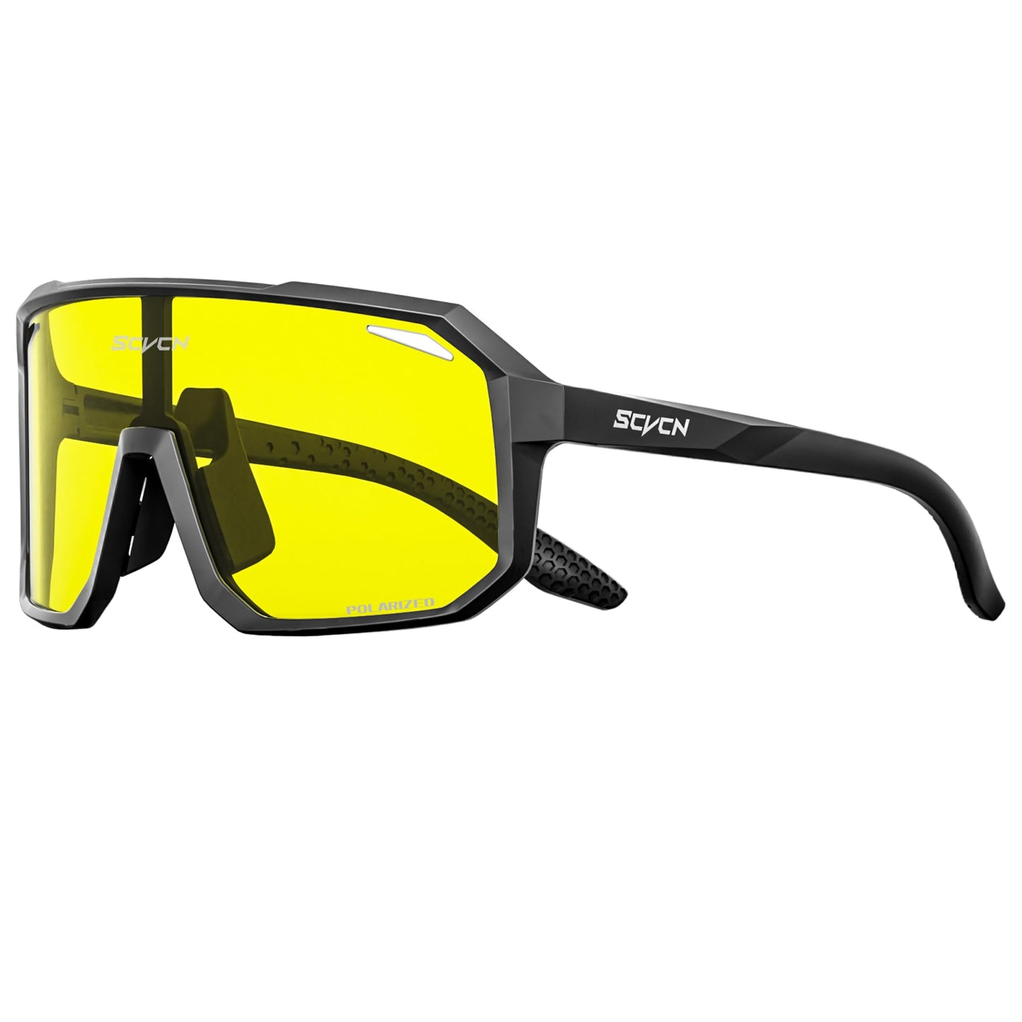SCVCN Night Vision Driving Glasses Anti Glare Polarized Yellow Lens Women Men Goggles Sport Sunglass Bicycle MTB Running Cycling Mountain Bike Biking BMX Fishing Running 501