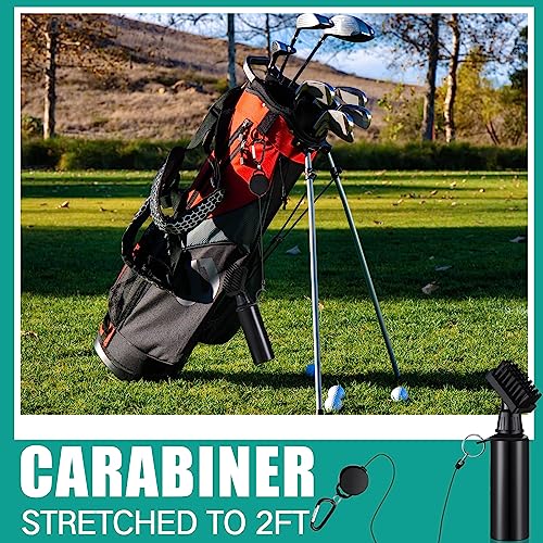 Golf Club Cleaning Brush with 4oz Squeeze Water Bottle - Retractable Hook