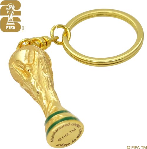 FIFA World Cup 2026 Keychain - 1.7 Inch 3D Rotating Trophy - Premium Zinc Alloy & Acrylic