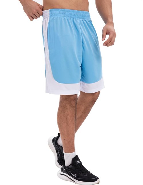 OYGSieg 6 Pack Mens Mesh Athletic Basketball Shorts Gym Shorts with Pockets, Quick Dry Workout Running Shorts Casual for Men 2XL/02