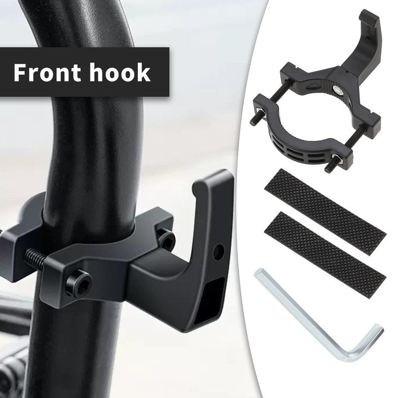 SING F LTD 1set Multifunctional Hook Bicycle Scooter Accessories for Electric Scooter Baby Stroller Motorcycle with Rod Diameter 4.0cm to 5.8cm Inside Diameter Approx 6.4cm and 5.8cm