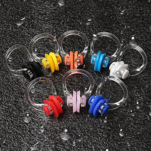 8-Piece Silicone Swimming Nose Clip Set - Waterproof Nose Protector