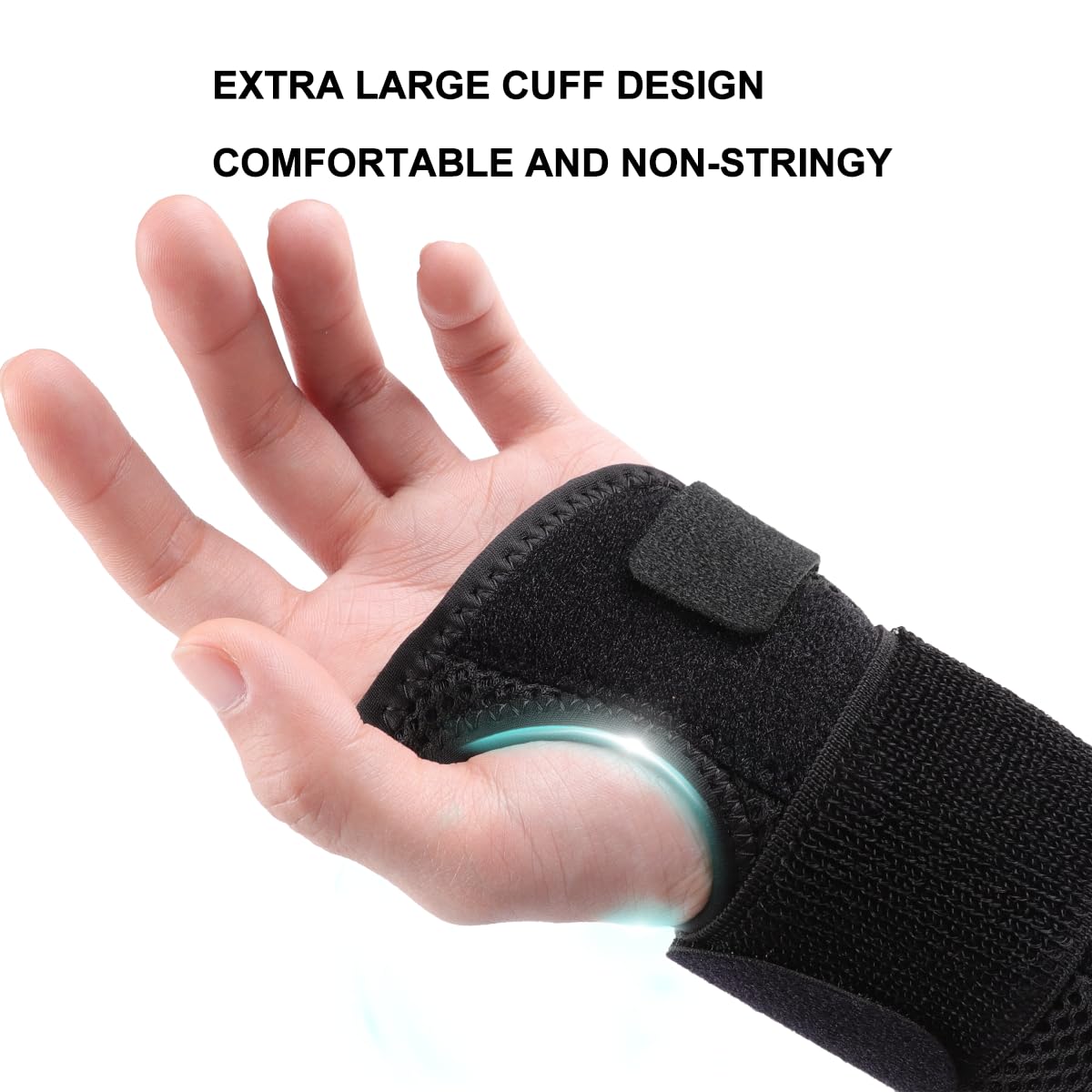 Carpal Tunnel Wrist Brace Night Support with Splints Right Hand, Hand Brace for Arthritis, Tendonitis, Sprain, Injuries, Wrist Pain Relief, Adjustable and Breathable