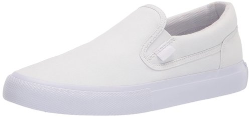 DC mens Manual Slip-on Skate Shoe, White, 5.5 US