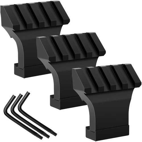 Anovo 45 Degree Offset Rail Mounts,Offset Picatinny Rail Mount Low Profile Aluminum Angled Rail Adapter & Wrench