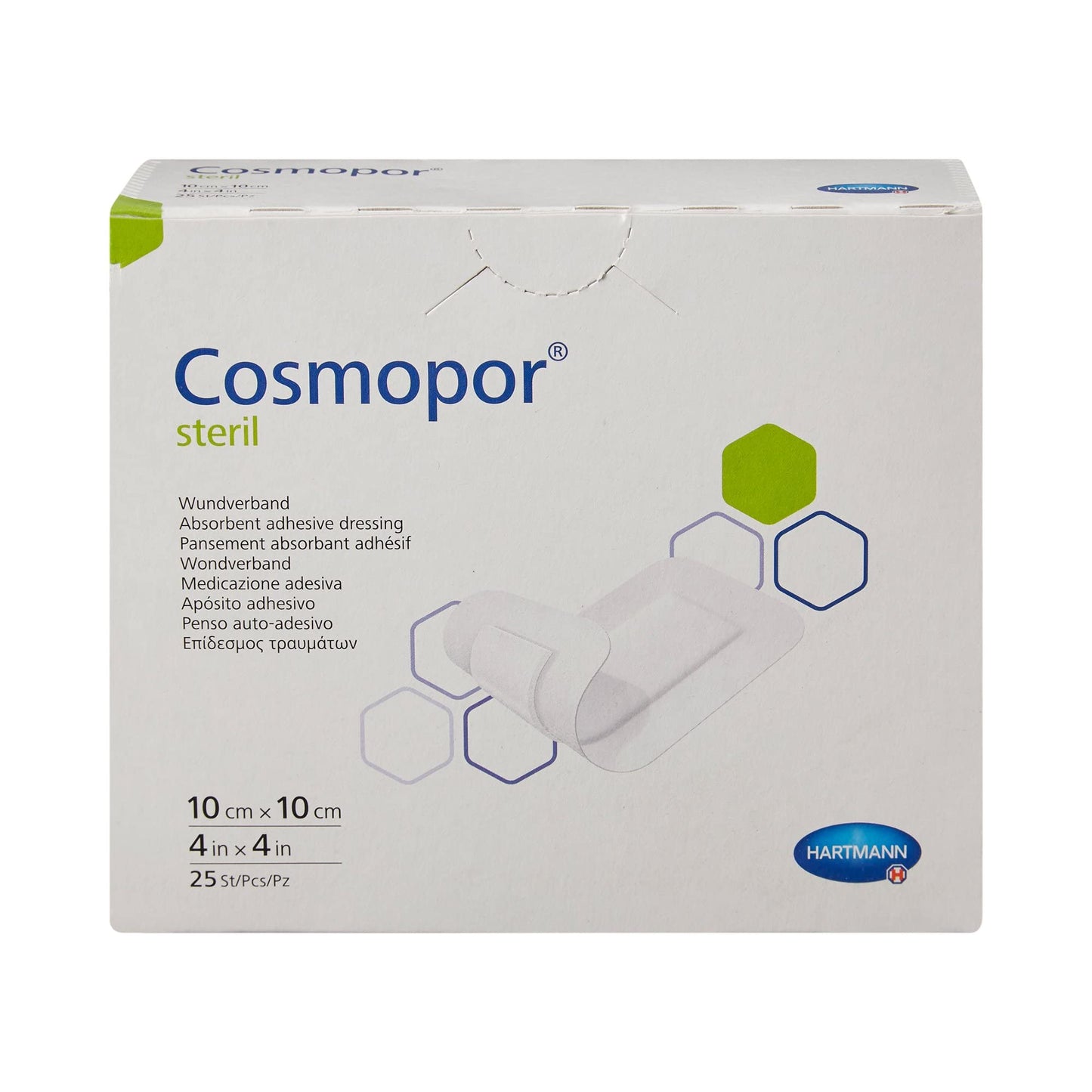 Cosmopor Steril Sterile Island Dressing Square 4 X 4 Inch 900820 25 per Box