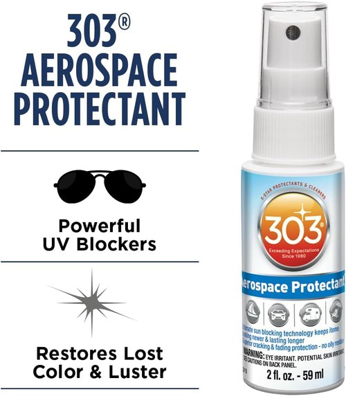 303 Products Aerospace Protectant - UV Shielding & Dirt Repellent - Restores Matte Finish - 2 Fl. Oz.
