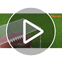 Acrylic Football Display Case with Solid Wood Base - UV Protected
