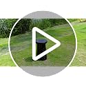 ALEVMOOM 18-Inch Black Collapsible Camping Stool, Adjustable Height, 800lbs Capacity