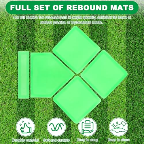 Glow in the Dark Baseball Base Set - 5 Pieces with Carry Bag