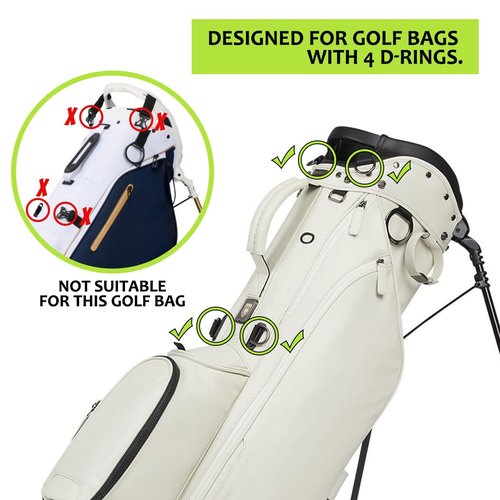 BAIRBRE Golf Bag Straps Replacement Golf Adjustable Waterproof Star Golf Bag Backpack Straps Double Shoulder Golf Bag Carry Strap for Taylormade Callaway and More