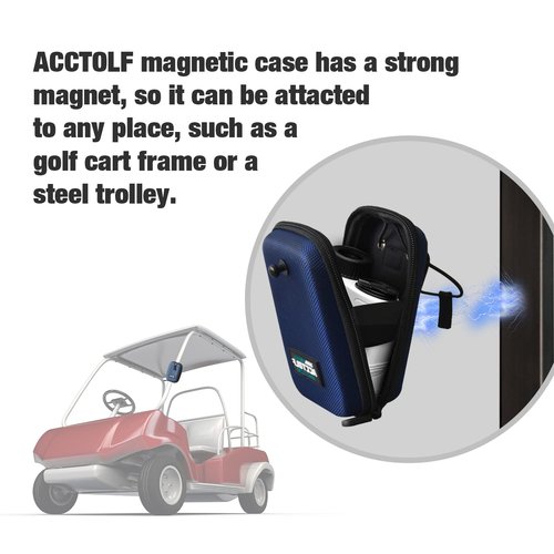 ACCTOLF Rangefinder Magnetic Case, Golf Rangefinder Hard Shell Case Compatible for Bushnell V2 V3 V4 V5 Pro X2 Pro XE Or Most Brands Range finders