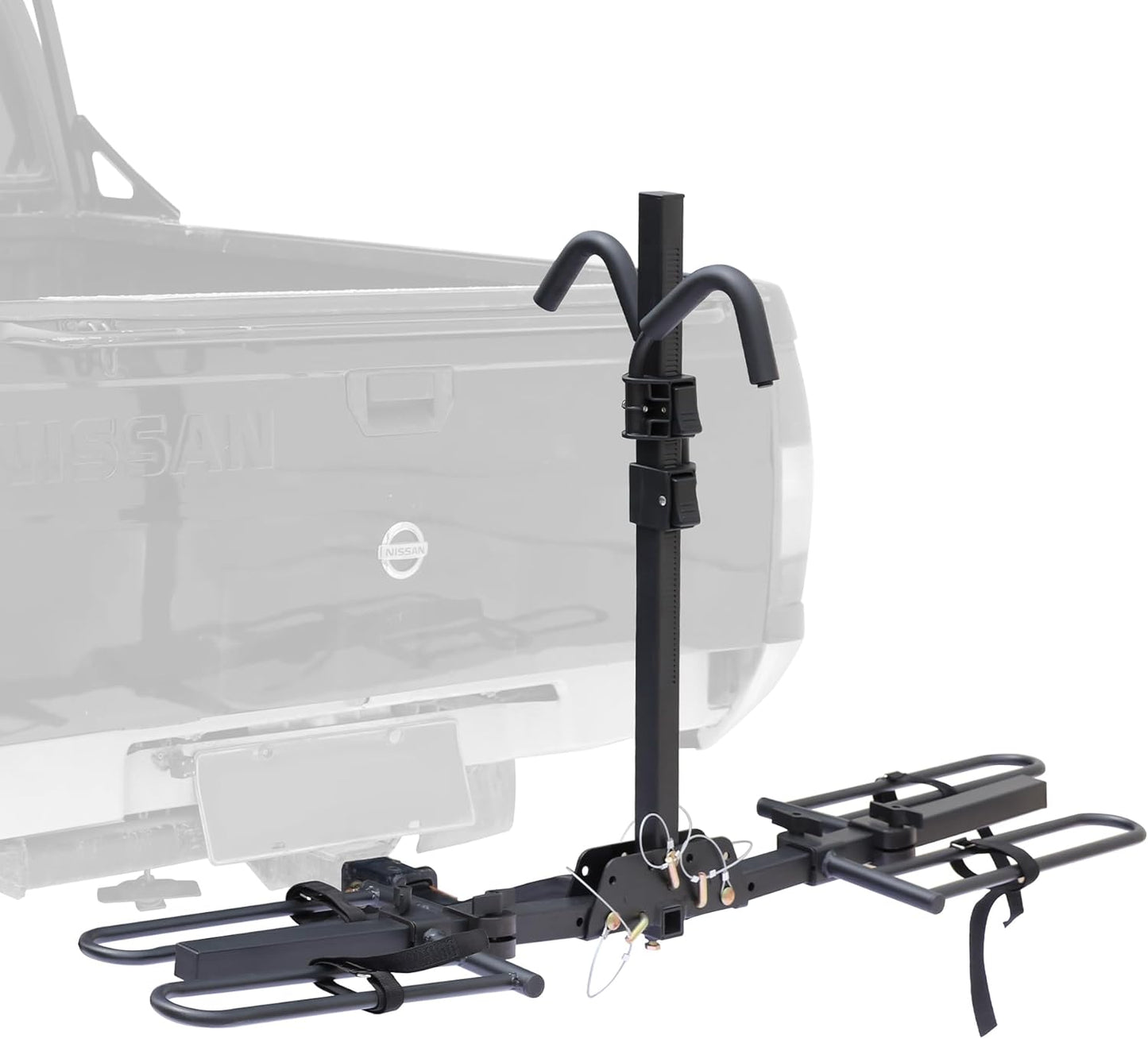 Young 2 Bike Rack - Foldable Hitch Mount Bicycle Carrier for Cars, SUVs & Trucks | 80 lbs Capacity