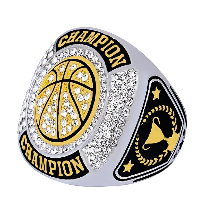 Basketball Championship Ring Trophy - Size 9, 12 pcs