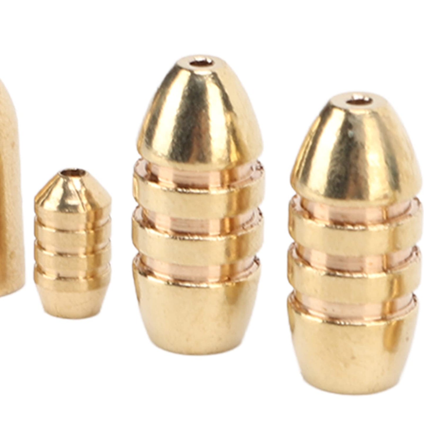 OUKENS Brass Sinkers Weight Kit, 46pcs Fishing Sinker Weights, Tackle Sinkers with Box for Freshwater Saltwater Bass Fishing