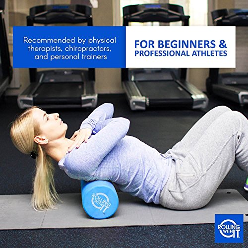 High Density Foam Roller - 18 x 6 Inch for Deep Tissue Recovery