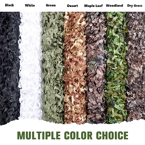 Camouflage Netting - Dark Green, 4.9ft x 6.5ft - Lightweight Tarp for Hunting & Camping