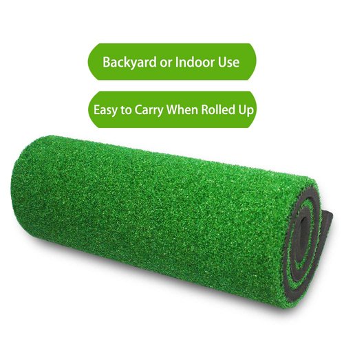 Golf Hitting Mat -32×20 inch Artificial Turf SBR Foam Bottom with Rubber Tee for Swing Practice which is an Indoor Outdoor Chipping mat
