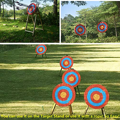 KAINOKAI 20in 3-Layer Traditional Hand-Made Straw Archery Target for Recurve/Longbow
