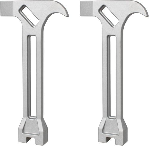 4-in-1 Gas & Water Shut-Off Tool - Non-Sparking Emergency Wrench, Fire Fighter Gear Pry Bar for Quick Gas/Water Valve Shut-Off (2 Pcs)