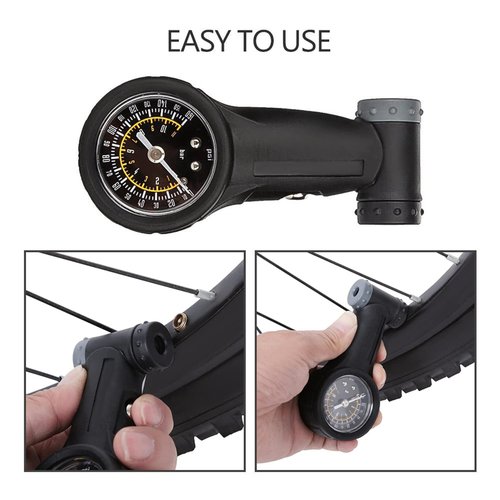 Tire Pressure Gauge, Bike Tyre Pressure Gauge, 160 PSI Digital Bike Tire Air Pressure Gauge, Bicycle Tyre Repair Tool for Road Bike, MTB Mountain Bike with Presta Schrader Type Valve