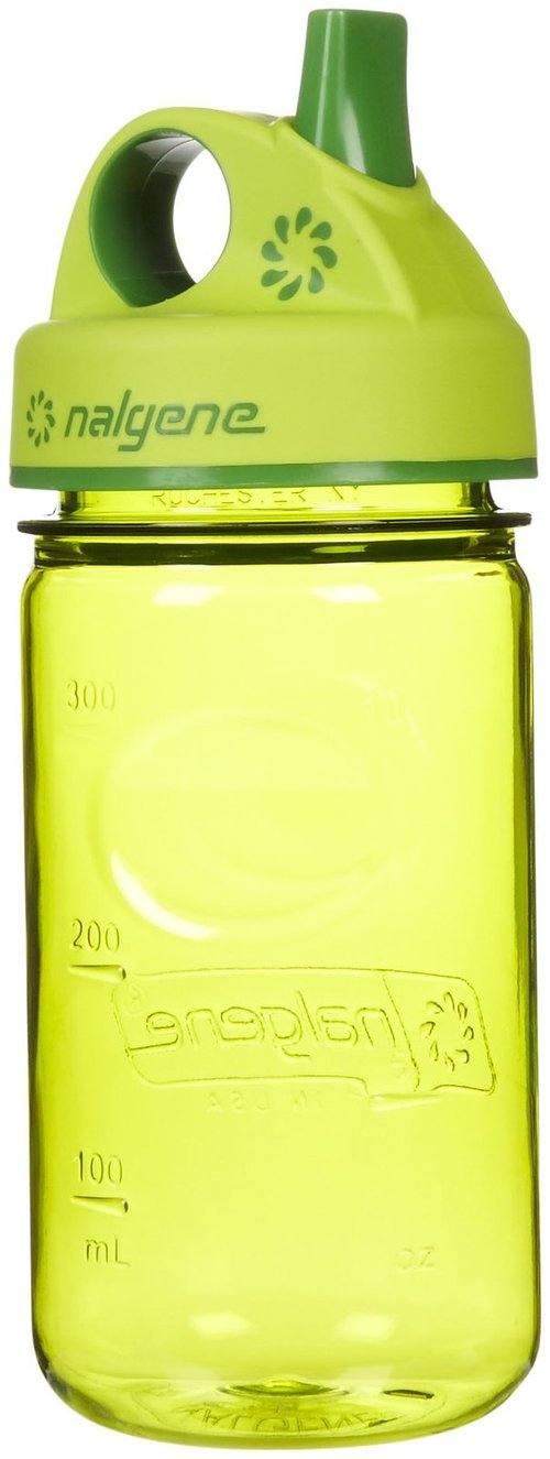 Nalgene Grip 'n Gulp Bottle, Green, 12oz