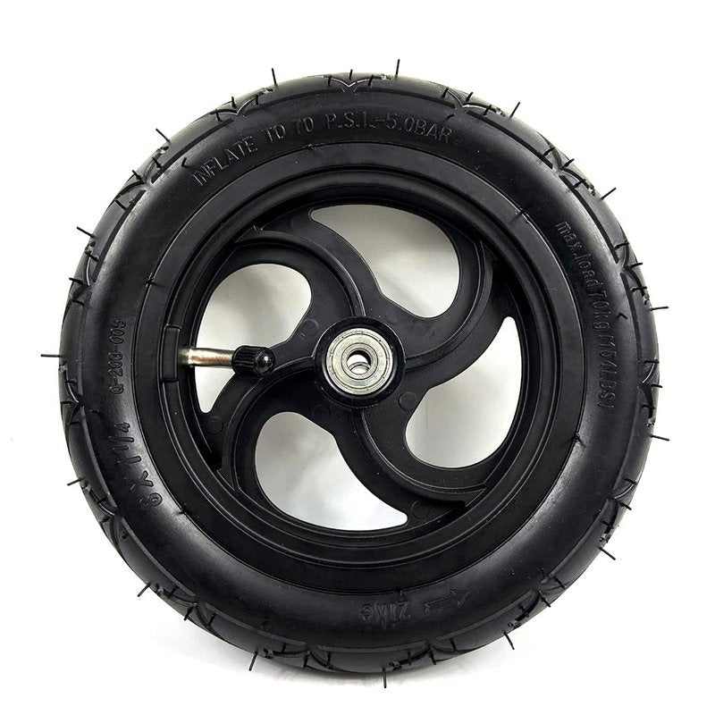 8" Pneumatic Wheel With Inner Tube For Kickscooter Scooter Wheel Size 8x1 1/4 Aluminium Alloy Hub 32mm Width Wheel With Bearings