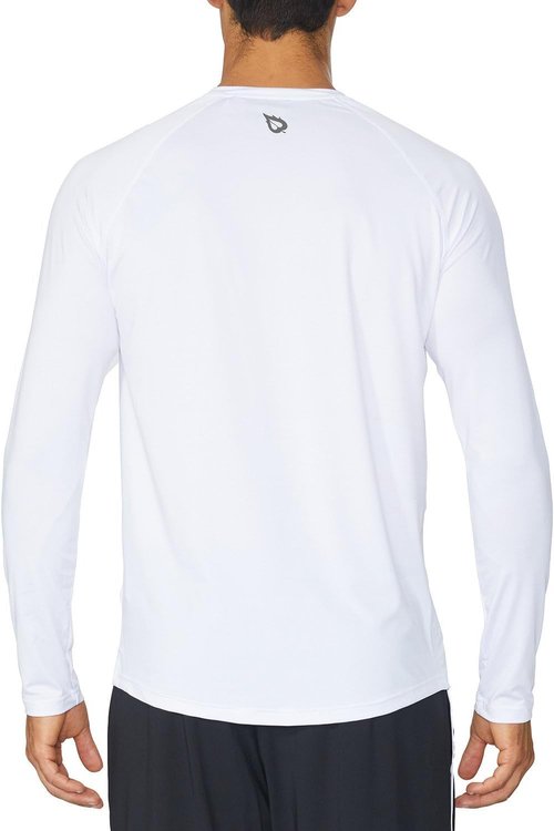Baleaf Men's Long Sleeve Running Shirt - Quick Dry Athletic Tee for Workouts | Lightweight & Soft