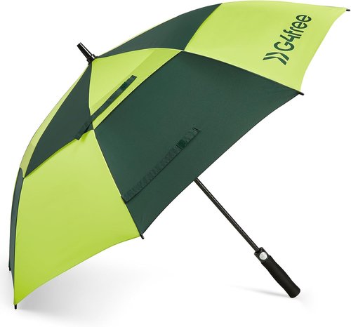 G4Free Golf Umbrella - Extra Large 72 Inch Double Canopy | Windproof & Waterproof Design