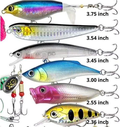 CATCHRO Fishing Lure Kit - 409 Pcs Tackle Box Set for Freshwater & Saltwater | Perfect Gift for All Skill Levels