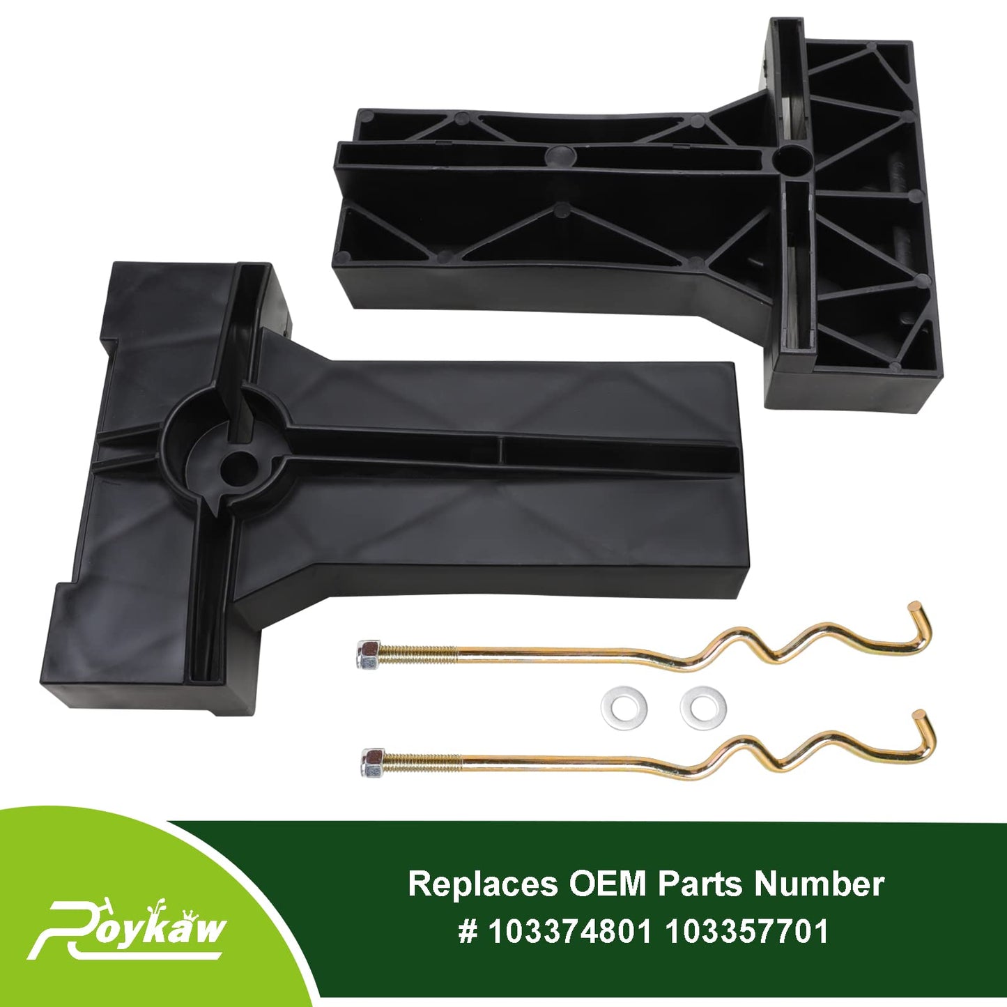 Roykaw Golf Cart Battery Hold Down with Rods Kit for Club Car Precedent 2008.05-Up Electric Models, Replaces # 103374801, 103357701