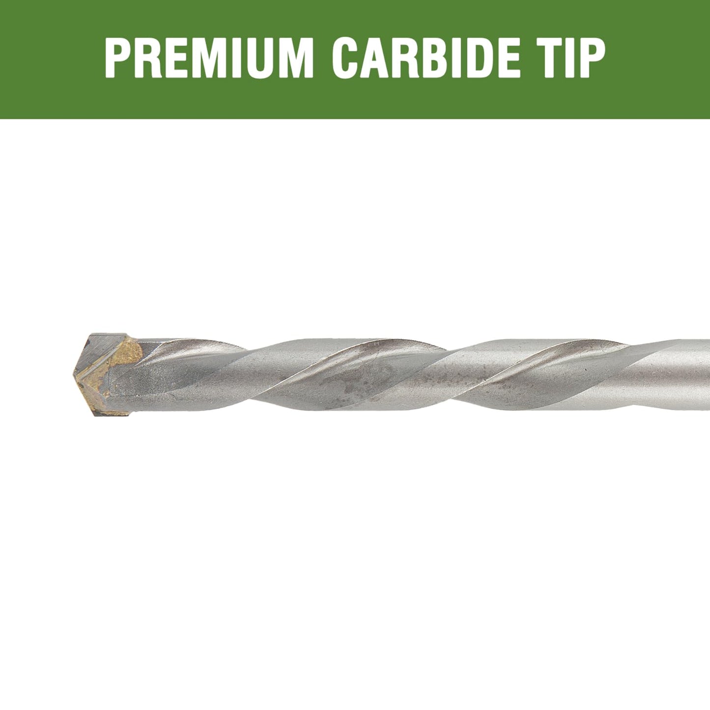 HLOFIZI 1/2" x 6" Masonry Drill Bits 1/2 inch Concrete Hammer Drill Bits Carbide Tipped, for Cement, Brick, Stone, 2 Pack