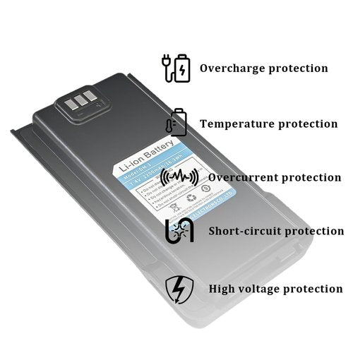 BAOFENG DM-1 Battery for DM1701 DMR Two Way Radio 2200mAh 7.4V Rechargeable 16.3Wh DM-1701 Walkie Talkie Accessories