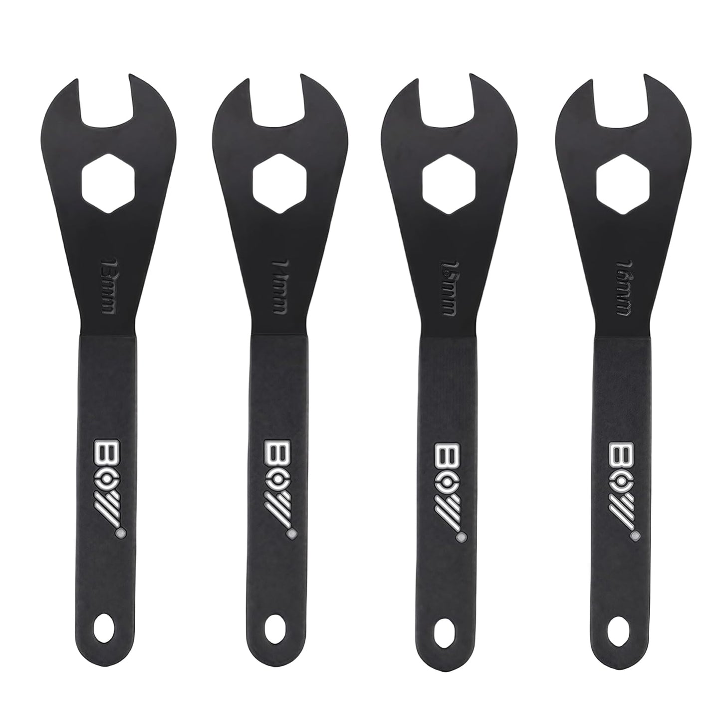 Phidinova Bike Cone Wrench Set Tool, Bicycle Wheel Hub Axle Nut Install Remover Cycling Spanner Hub Repair Removal Tool 4 PCS (13, 14, 15, 16mm)